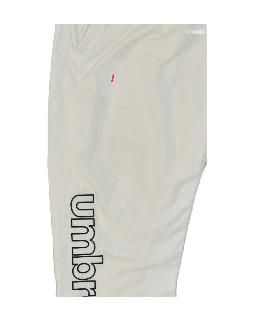 UMBRO Womens Tracksuit Trousers Joggers Large White Polyester | Vintage Umbro | Thrift | Second-Hand Umbro | Used Clothing | Messina Hembry 