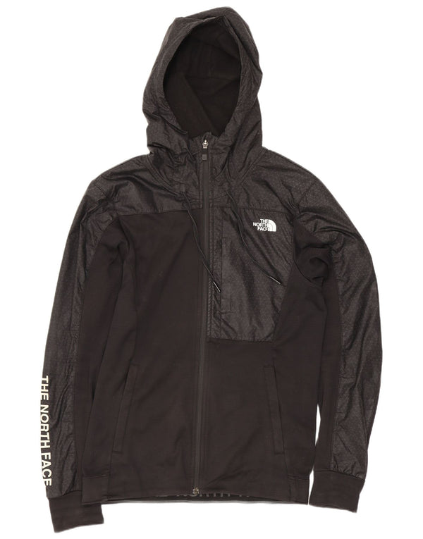 The North Face Mens Graphic Zip Hoodie Sweater XS Black Geometric Polyester