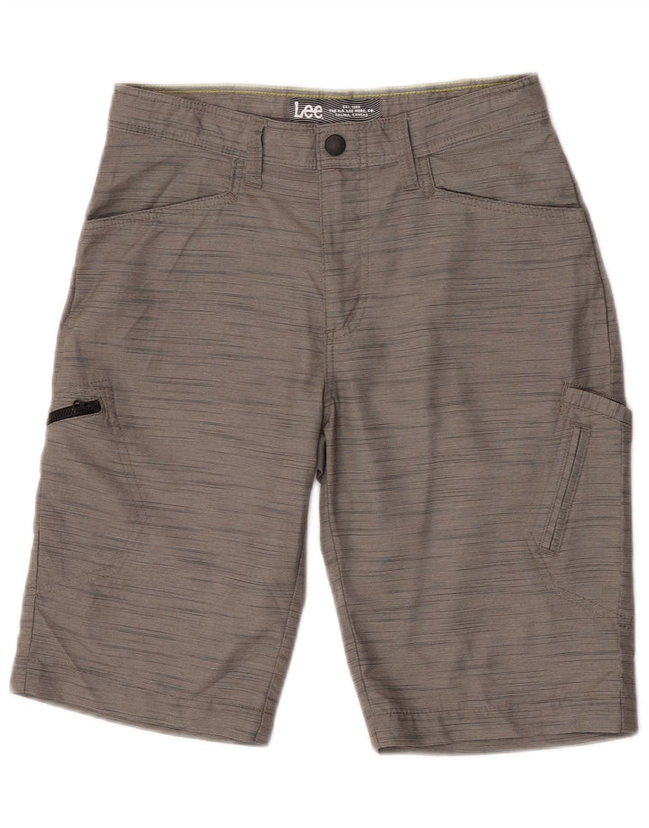 Lee Boys Cargo Shorts 11-12 Years W27  Grey Flecked Polyester