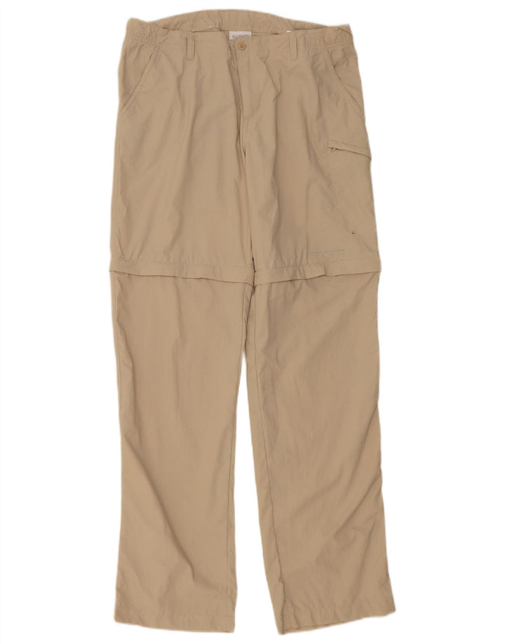 Columbia Mens Hiking Cargo Trousers Medium W32 L32 Beige Nylon