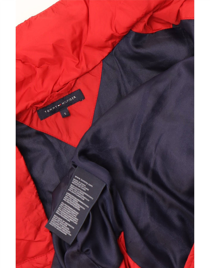 TOMMY HILFIGER Womens Padded Gilet UK 10 Small Red Nylon