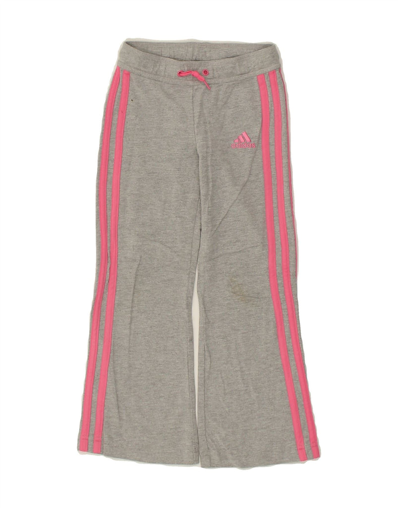 ADIDAS Girls Tracksuit Trousers 3-4 Years Grey Cotton | Vintage Adidas | Thrift | Second-Hand Adidas | Used Clothing | Messina Hembry 