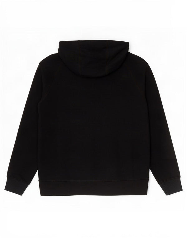 Nike Womens Oversized Zip Hoodie Sweater UK 6 XS Black Cotton