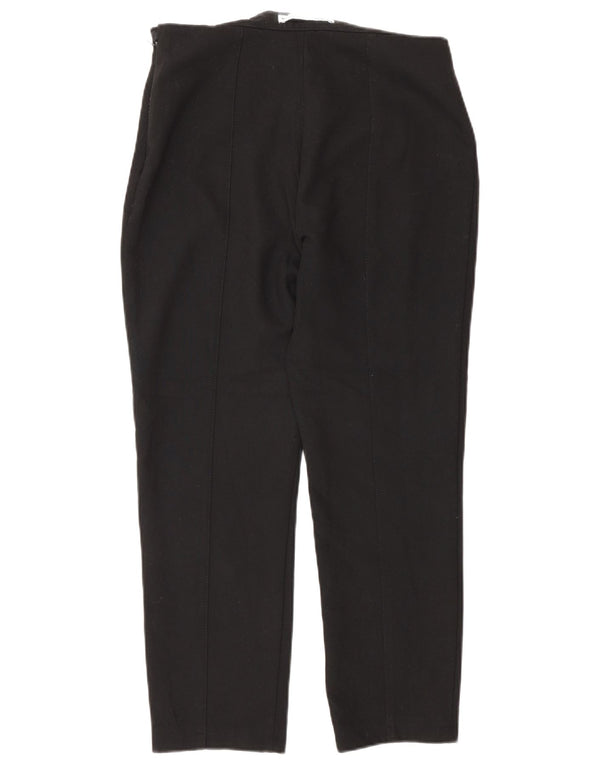 Zara Womens Tapered Casual Trousers Small W26 L25 Black