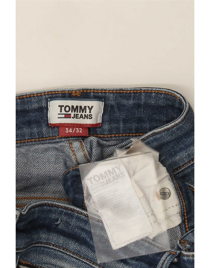 Tommy Hilfiger Mens Slim Jeans W34 L32 Blue Cotton