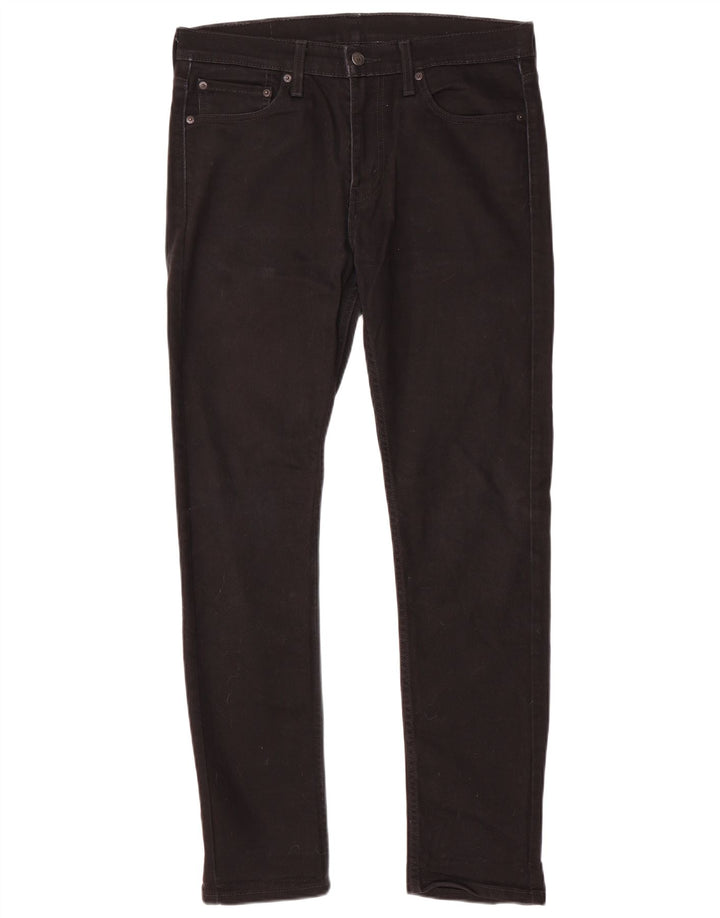 Levi's Mens Slim Jeans W32 L32 Black Cotton