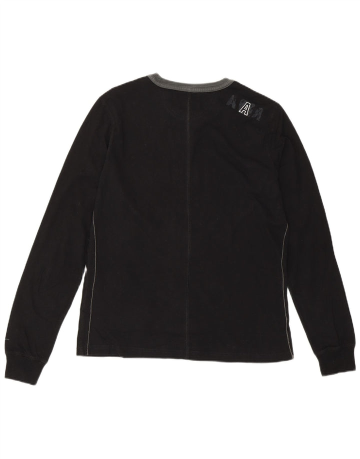 CHAMPION Womens Heritage Fit Graphic T-Shirt Top UK 14 Large Black Cotton