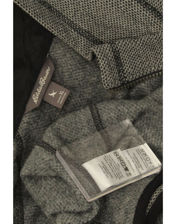 Eddie Bauer Womens Tracksuit Top Jacket UK 18 XL Grey Polyester
