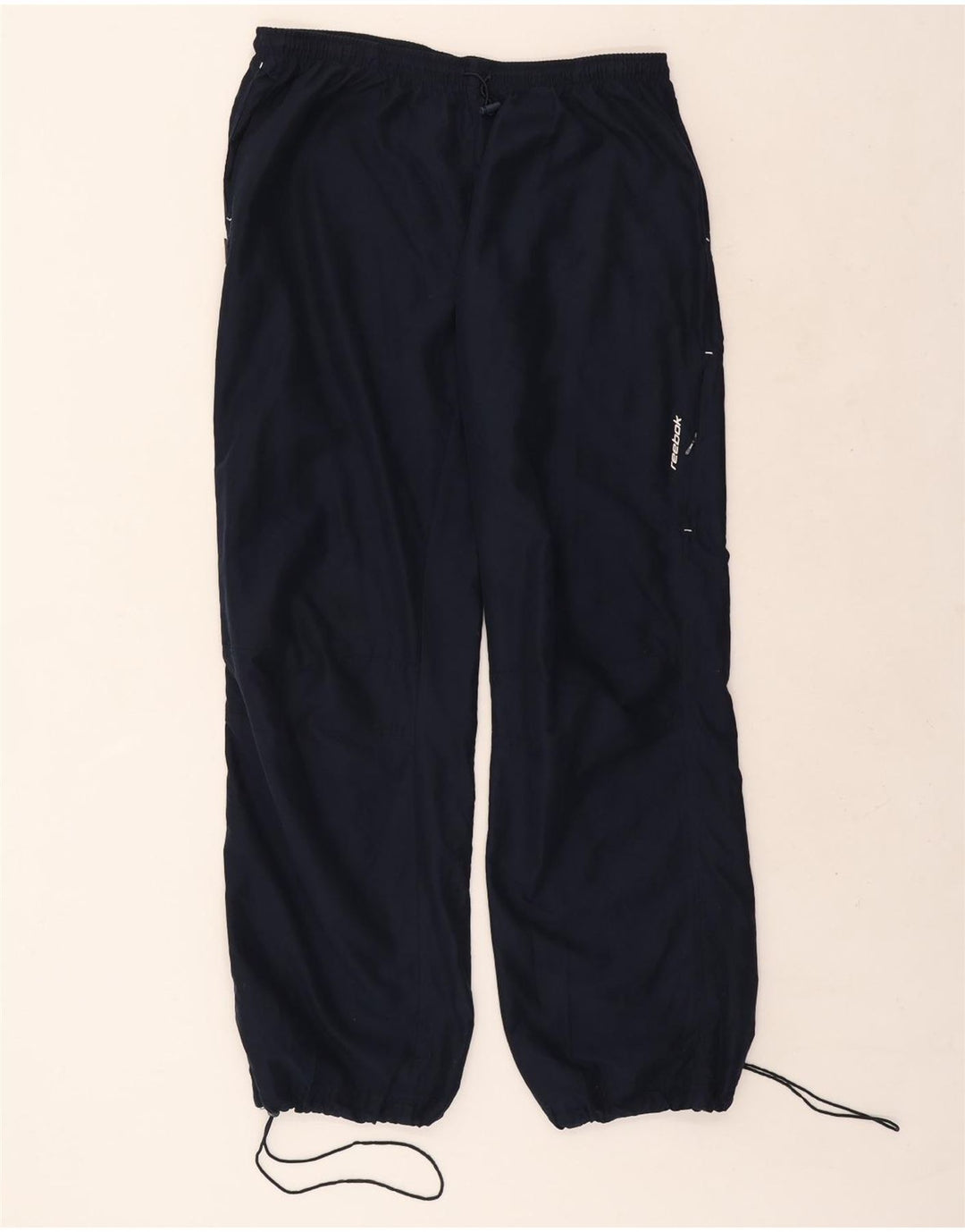 Reebok Boys Tracksuit Trousers Joggers 13-14 Years Navy Blue Polyester