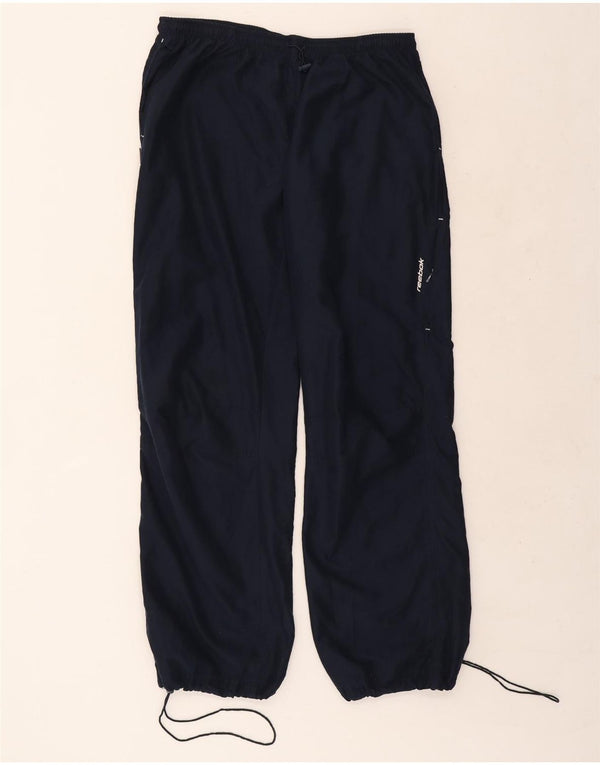 Reebok Boys Tracksuit Trousers Joggers 13-14 Years Navy Blue Polyester