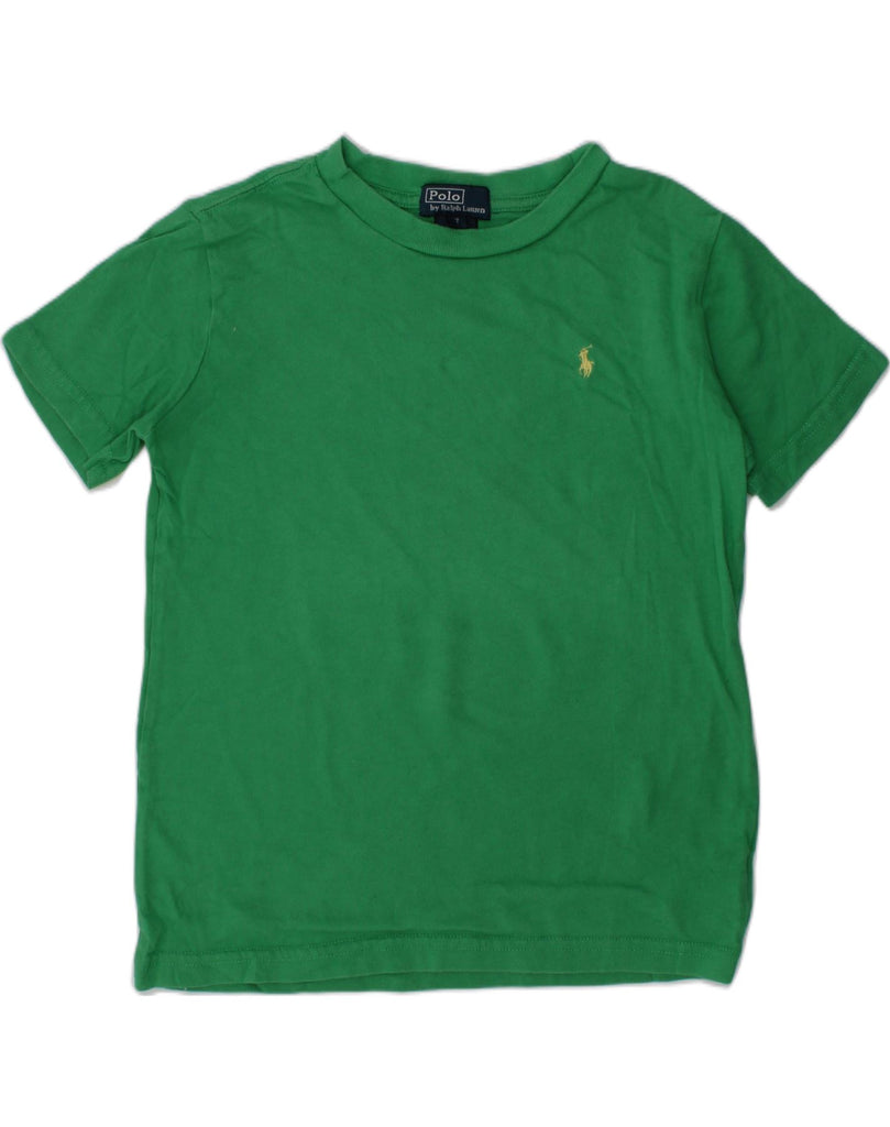 POLO RALPH LAUREN Boys T-Shirt Top 6-7 Years Green | Vintage Polo Ralph Lauren | Thrift | Second-Hand Polo Ralph Lauren | Used Clothing | Messina Hembry 