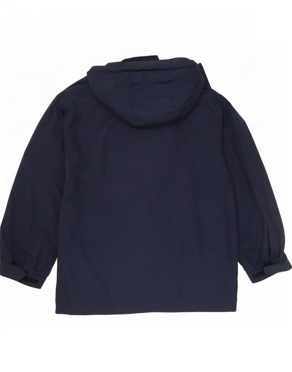 Fila Mens Hooded Rain Jacket it 56 3XL Navy Blue Sports