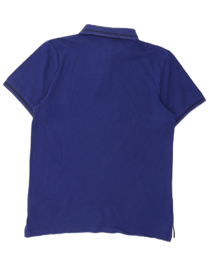 Nike Mens Polo Shirt Medium Blue Cotton