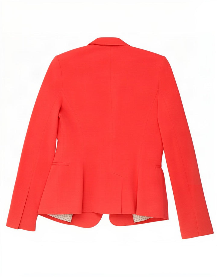 Zara Womens 1 Button Blazer Jacket UK 10 Small Red