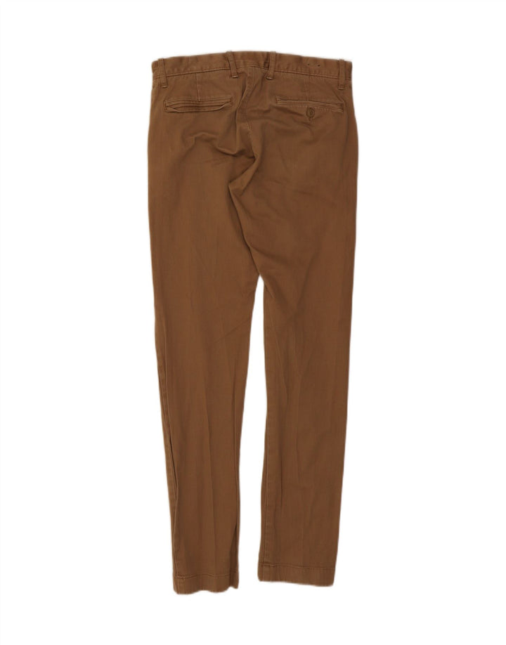 JACK & JONES Womens Slim Chino Trousers W29 L32 Brown Cotton Vintage Jack & Jones and Second-Hand Jack & Jones from Messina Hembry 