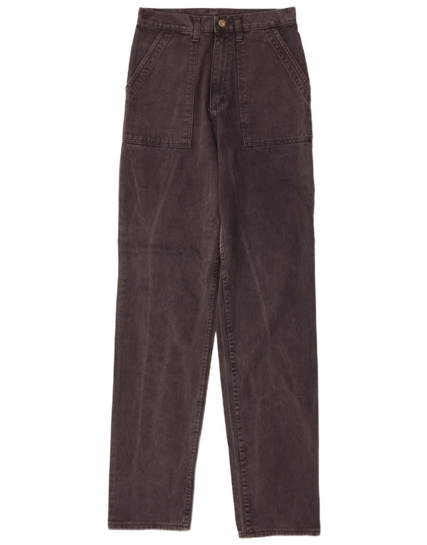 Rifle Mens Straight Jeans W30 L36 Black Cotton