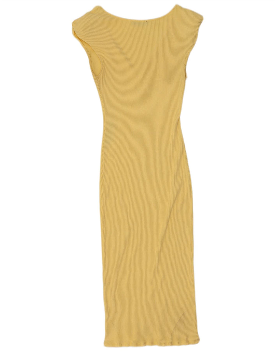 Zara Womens Maxi Dress UK 12 Medium Yellow