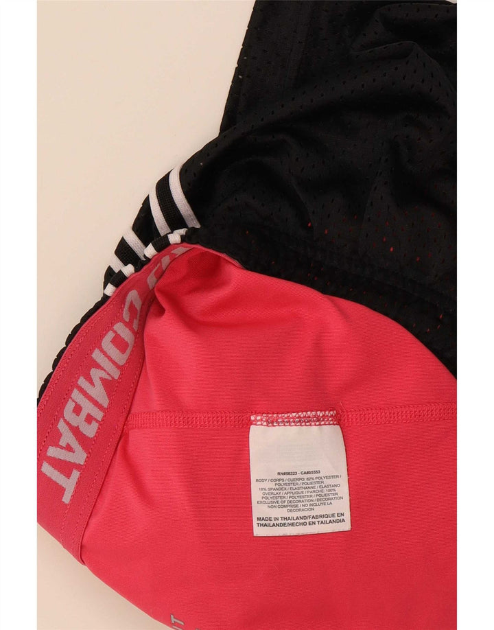 Nike Womens Dri Fit Sport Shorts UK 14 Large Black Polyester