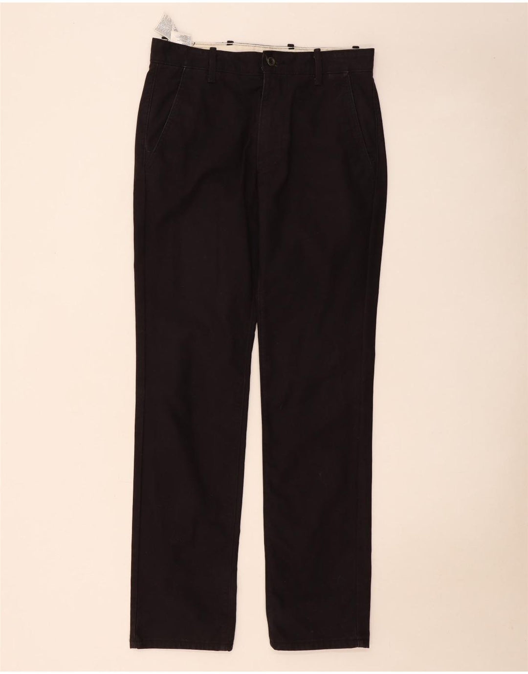 Levi's Mens Straight Chino Trousers W30 L34 Black Cotton