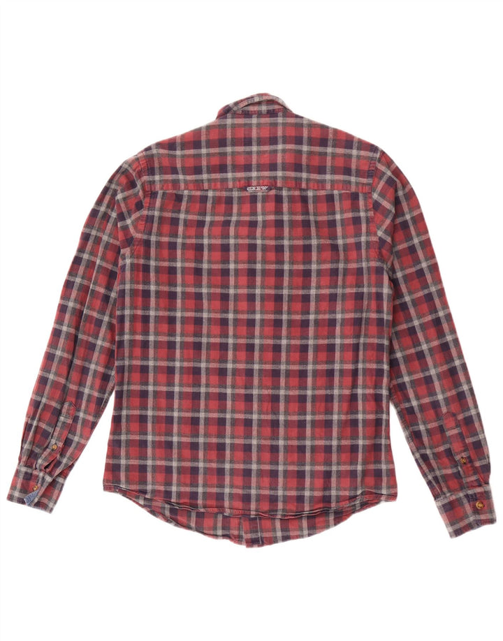 Crew Clothing Mens Flannel Shirt Small Red Check Cotton