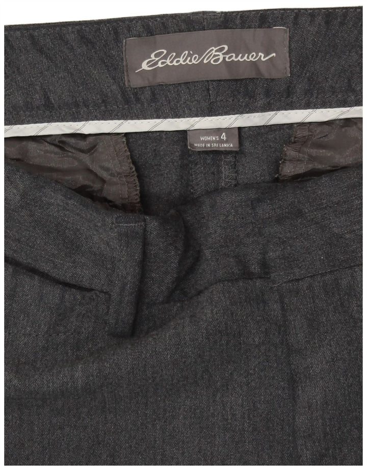 Eddie Bauer Womens Straight Chino Trousers US 4 Small W29 L32 Grey