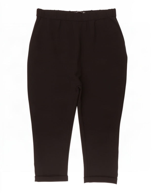 Zara Womens Trafaluc Capri Trousers Medium W28 L19 Black