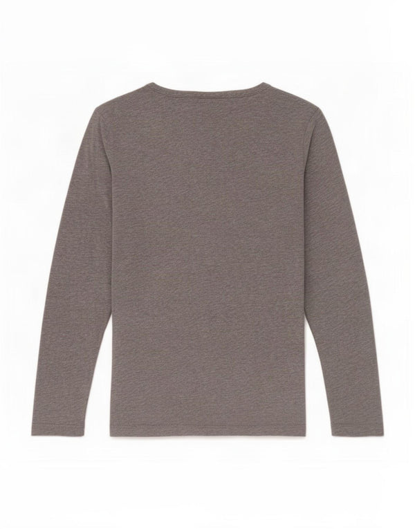 Napapijri Womens Loose Fit Graphic Top Long Sleeve UK 6 XS Grey