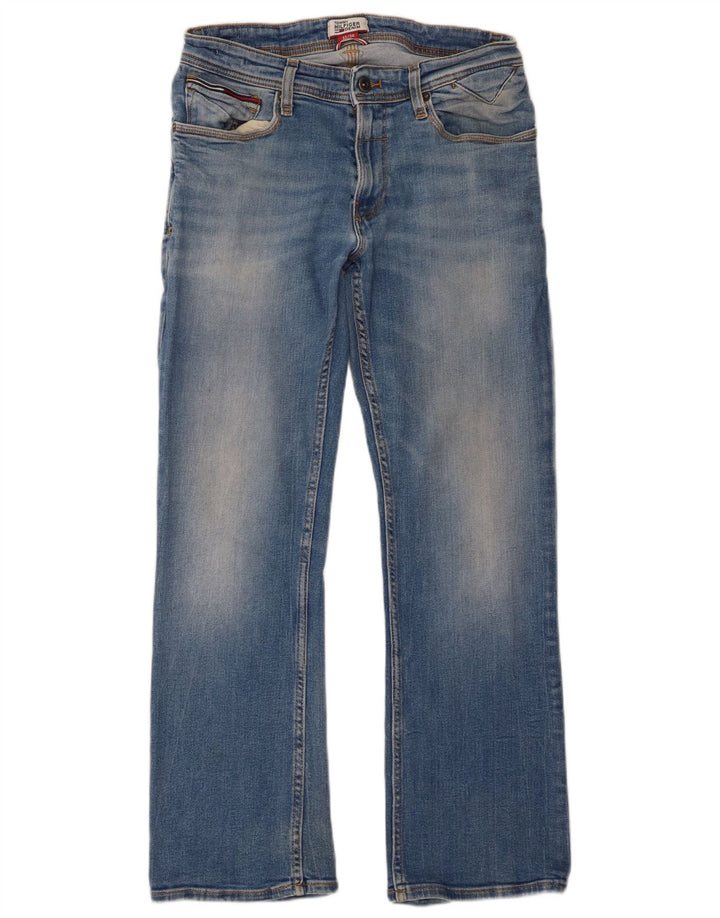 Tommy Hilfiger Mens Bootcut Jeans W32 L30 Blue Cotton