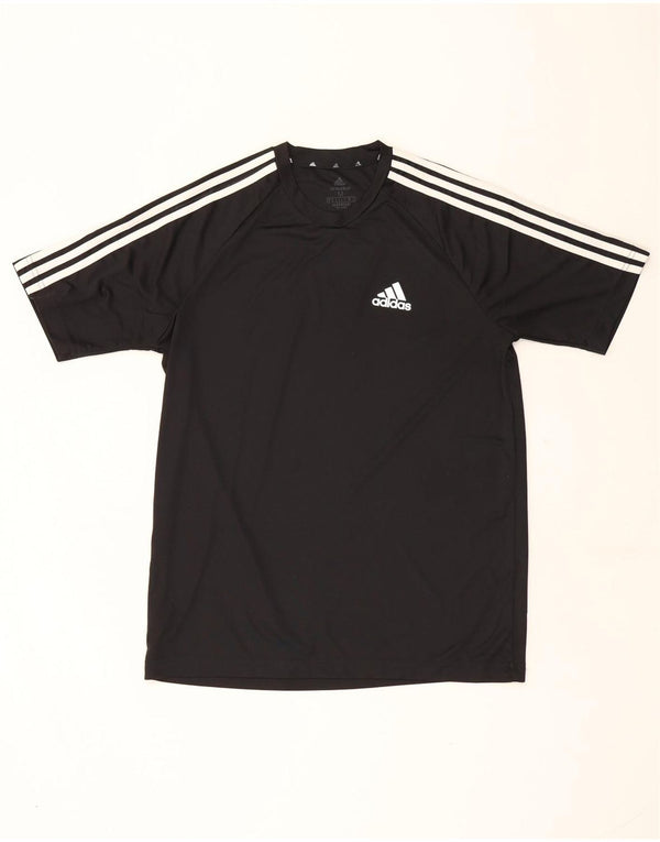 Adidas Mens Aeroready T-Shirt Top Medium Black Polyester