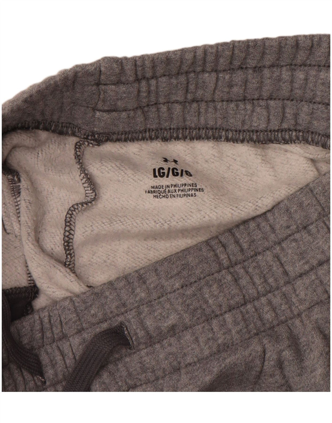 UNDER ARMOUR Womens Tracksuit Trousers Joggers UK 14 Large  Grey Cotton