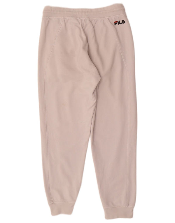 Fila Mens Tracksuit Trousers Joggers Small  White Cotton