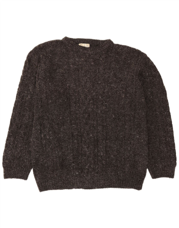 Rifle Mens Crew Neck Jumper Sweater Medium Grey Acrylic
