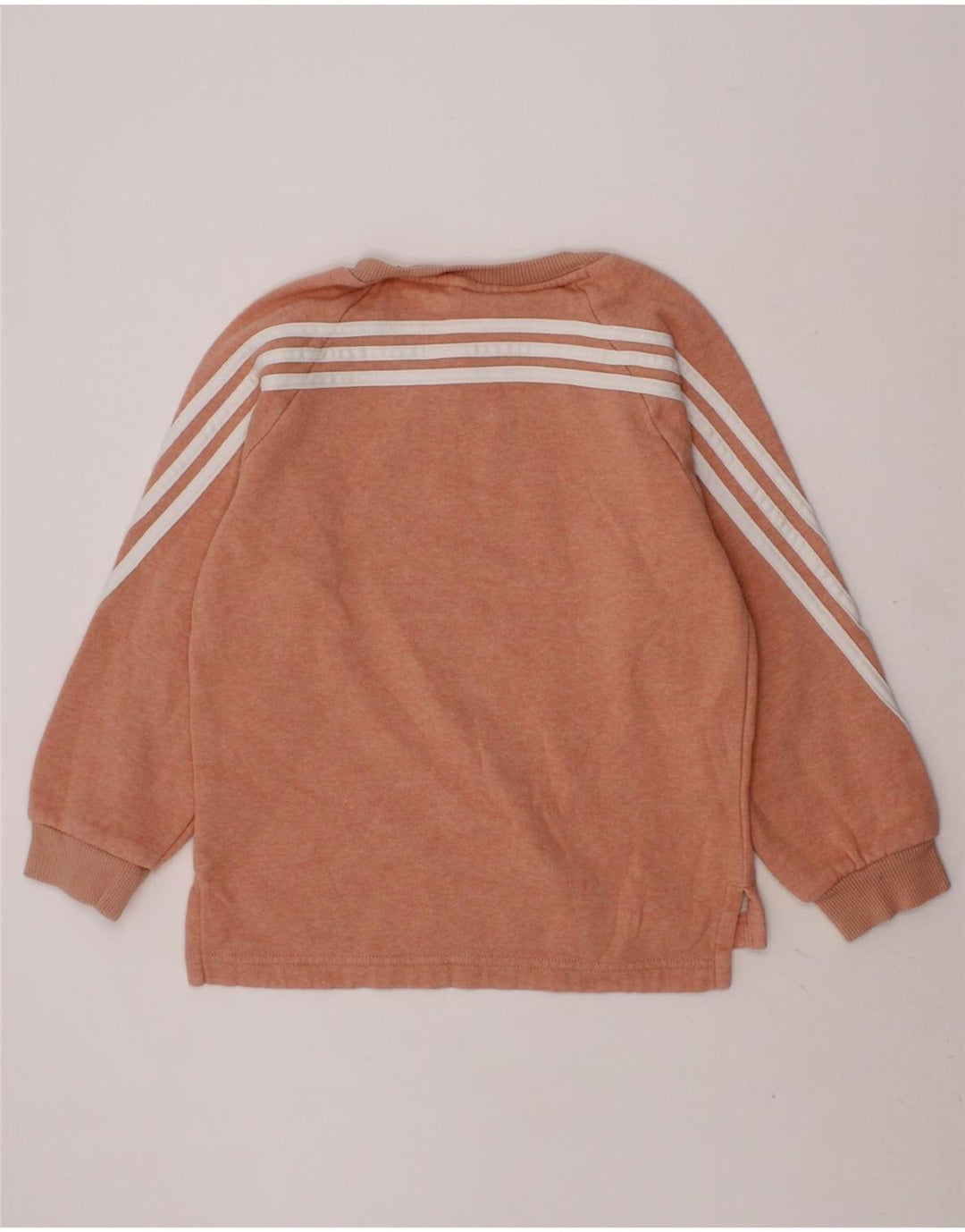 ADIDAS Girls Sweatshirt Jumper 3-4 Years Pink Cotton Vintage Adidas and Second-Hand Adidas from Messina Hembry 