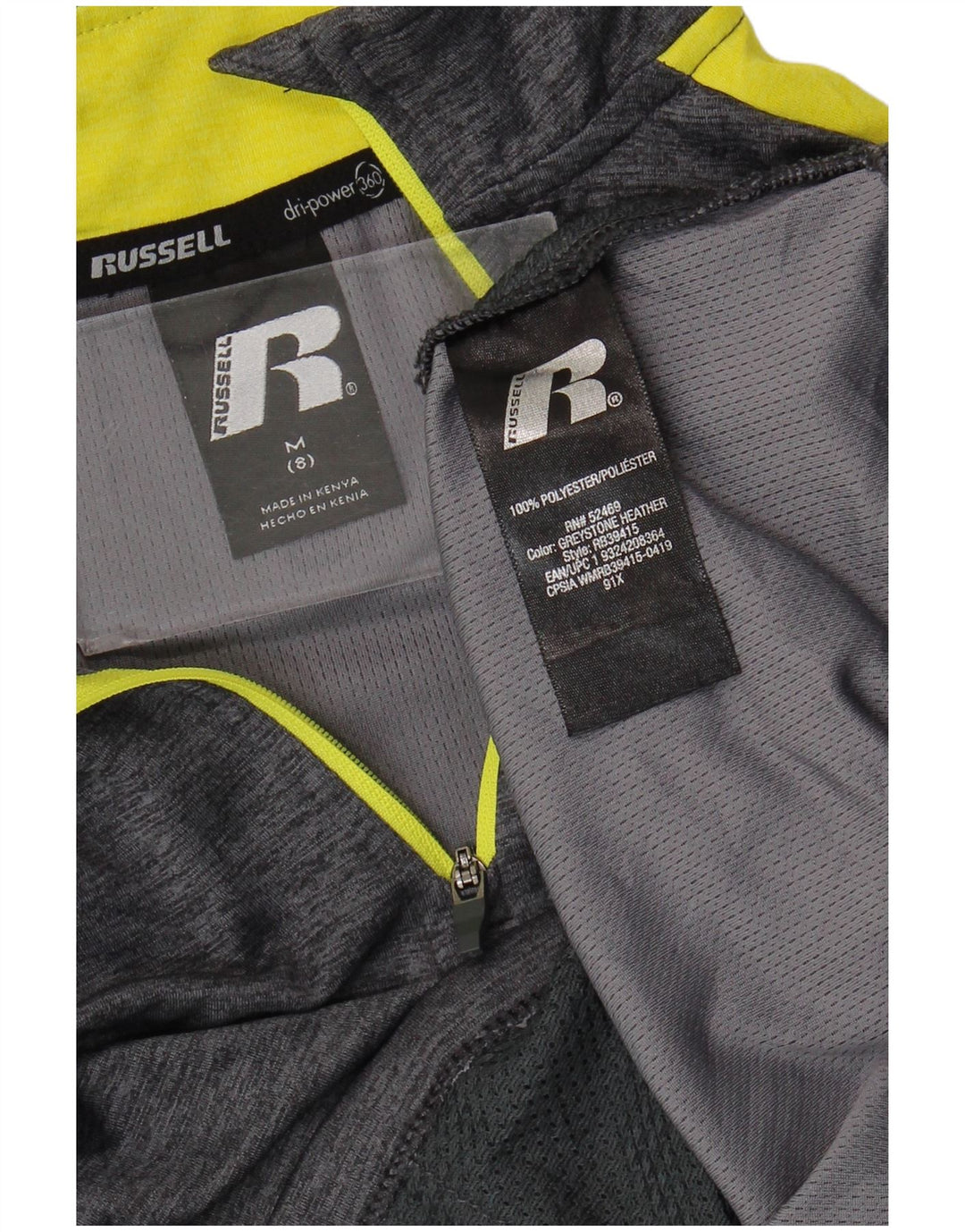 Russell Athletic Boys Pullover Tracksuit Top 7-8 Years Medium Grey