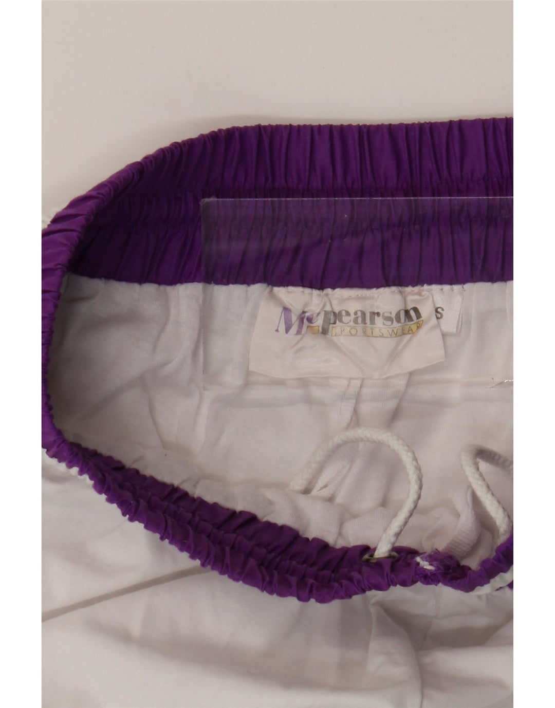 Vintage Womens Tracksuit Trousers Joggers UK 8 Small White Geometric