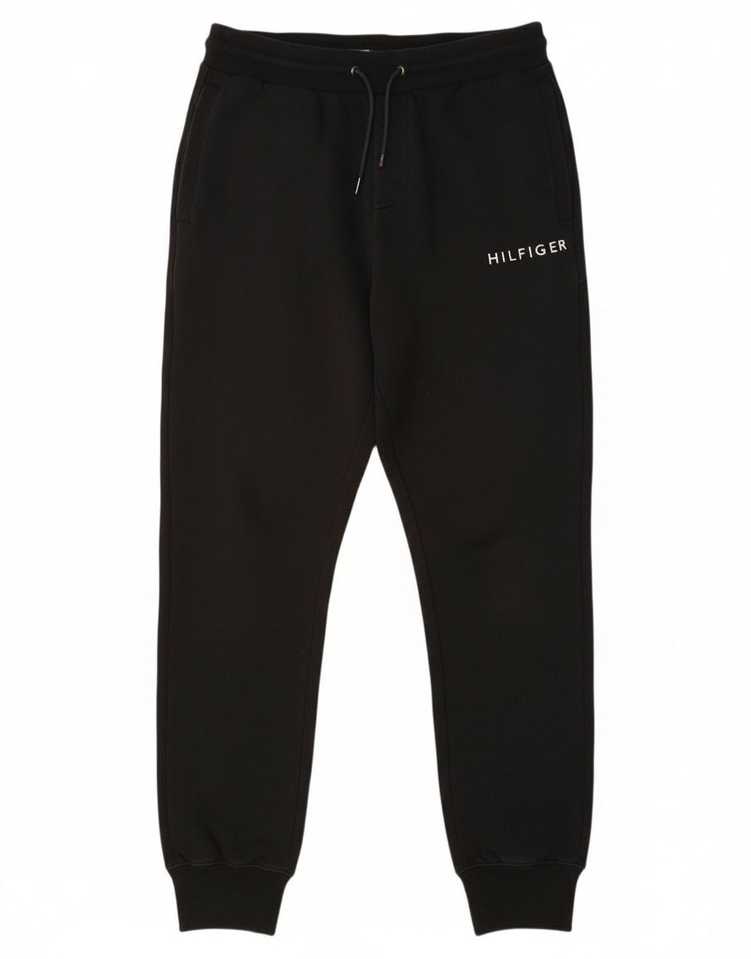 Tommy Hilfiger Mens Graphic Tracksuit Trousers Joggers Medium Black Cotton