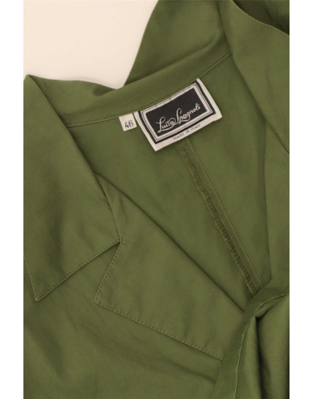 Luisa Spagnoli Womens Pullover Shirt Dress IT 46 Large Green
