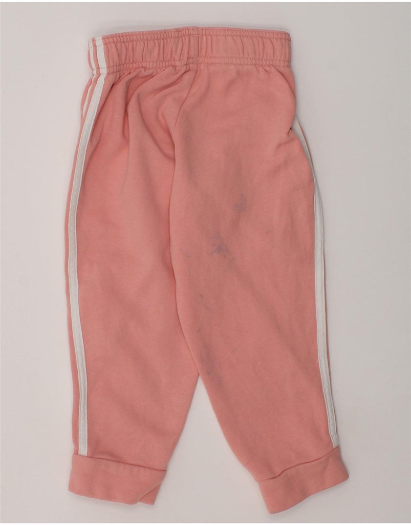 ADIDAS Girls Tracksuit Trousers Joggers 3-4 Years Pink Cotton | Vintage Adidas | Thrift | Second-Hand Adidas | Used Clothing | Messina Hembry 