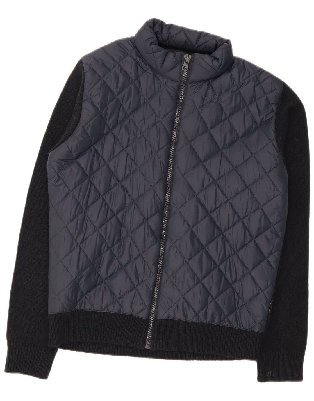 Replay Mens Cardigan Sweater Large Navy Blue Acrylic