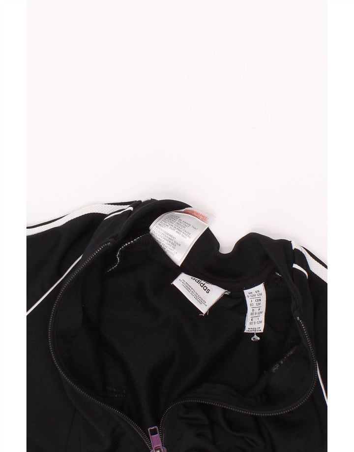 Adidas Baby Boys Tracksuit Top Jacket 9-12 Months Black Polyester