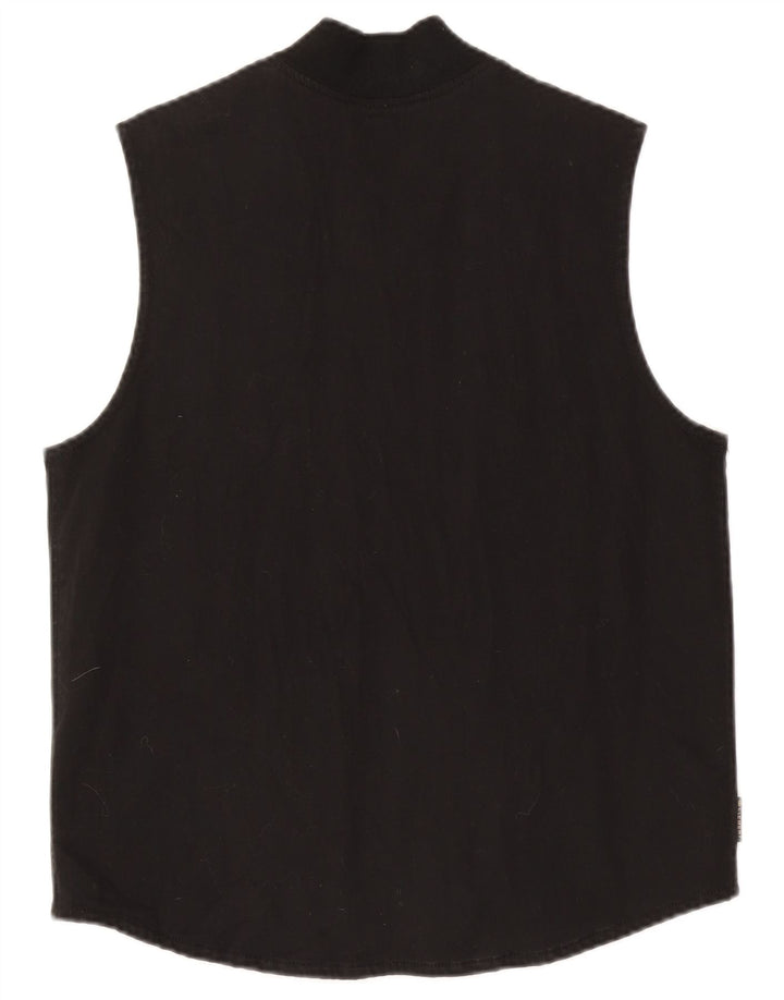 Element Mens Gilet UK 38 Medium Black Cotton
