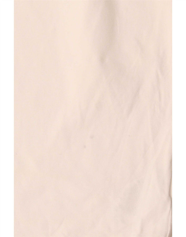 Trussardi Jeans Mens Polo Shirt Medium White Cotton