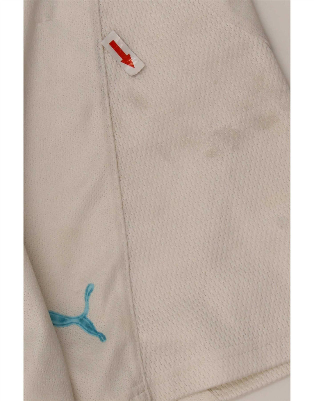 Puma Mens S.S. Lazio Sport Shorts Large White Polyester