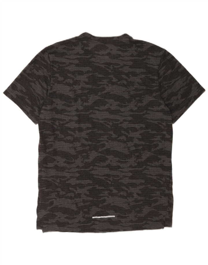 Nike Mens Dri Fit T-Shirt Top Medium Grey Camouflage Polyester