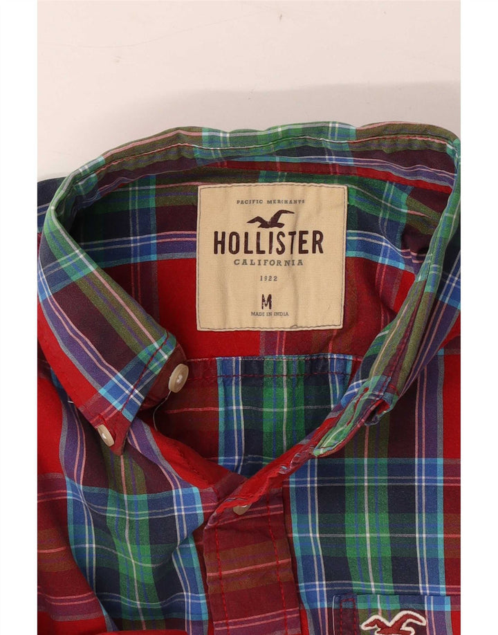 Hollister Mens Shirt Medium Red Check