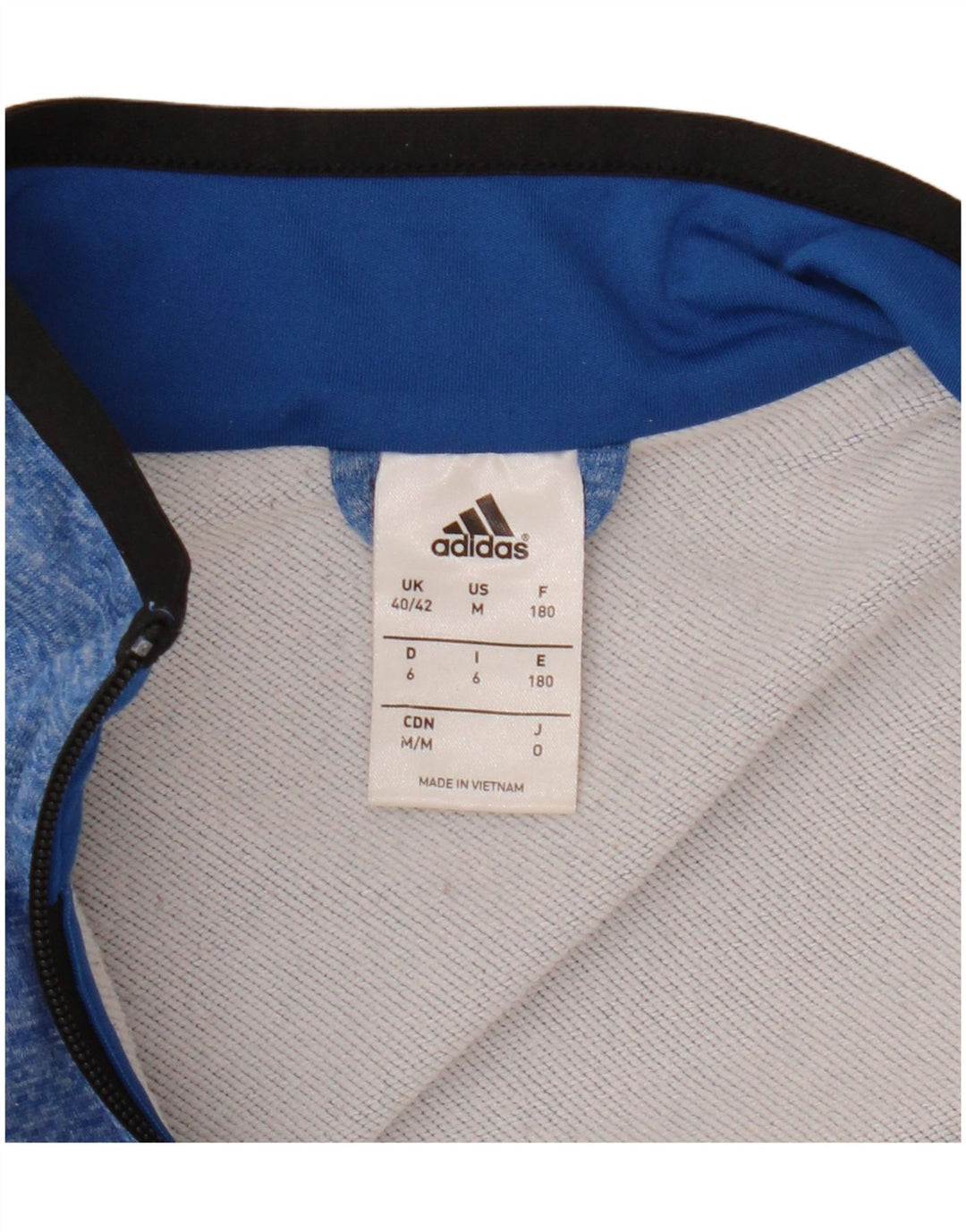 ADIDAS Mens Tracksuit Top Jacket UK 40/42 Medium Blue