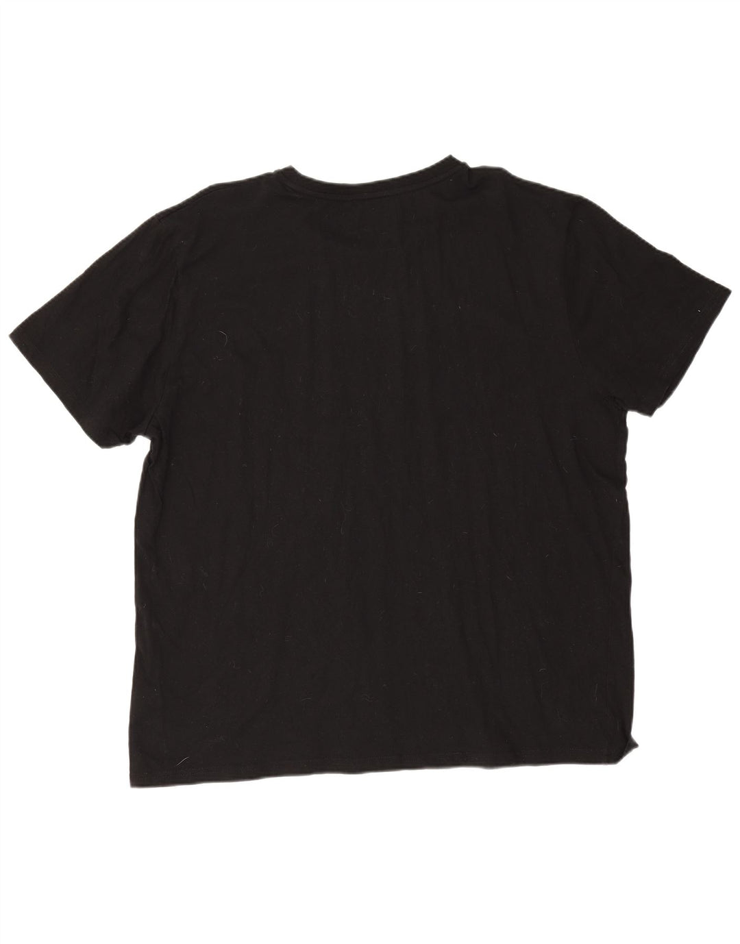 Fila Mens T-Shirt Top 3XL Black Cotton