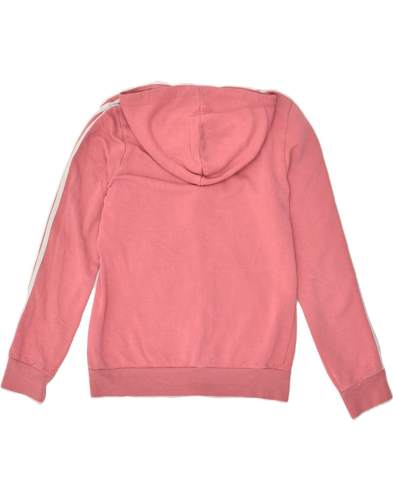 ADIDAS Girls Zip Hoodie Sweater 13-14 Years Pink Cotton | Vintage Adidas | Thrift | Second-Hand Adidas | Used Clothing | Messina Hembry 