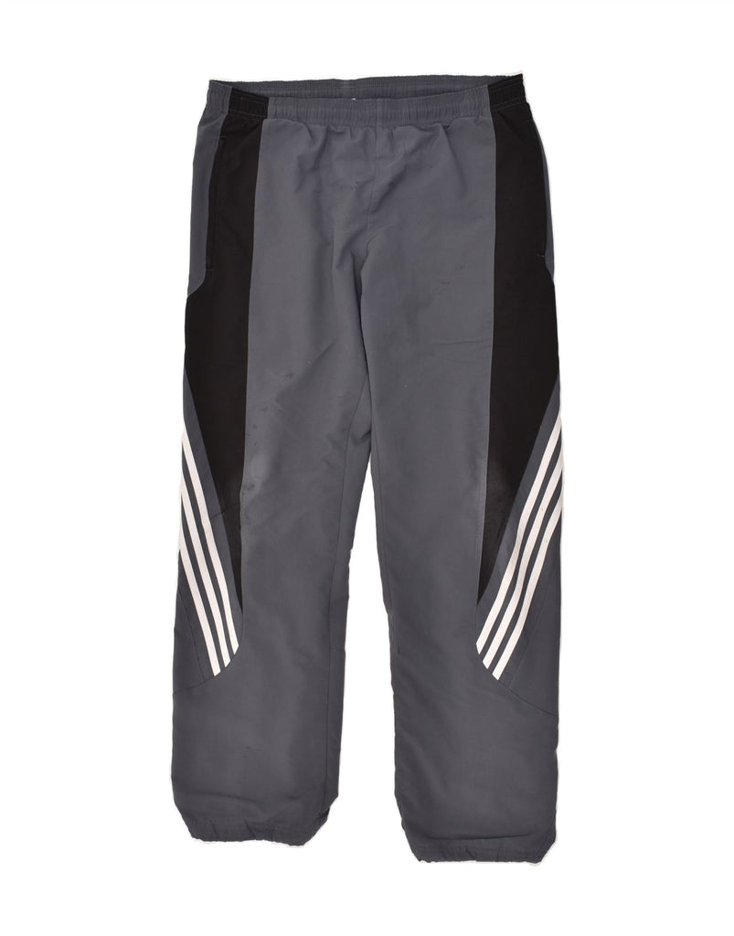 ADIDAS Mens Tracksuit Trousers Joggers UK 38/40 Small Grey Colourblock | Vintage Adidas | Thrift | Second-Hand Adidas | Used Clothing | Messina Hembry 