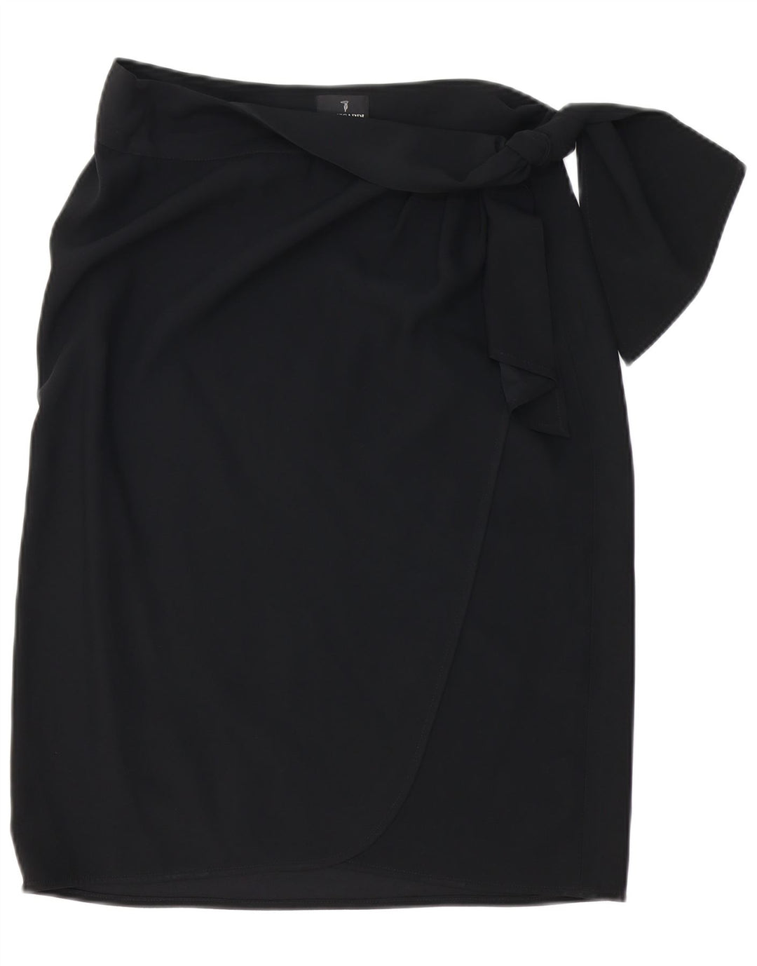 TRUSSARDI Womens Wrap Skirt W32 Large  Black Acetate
